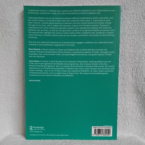 New 'Collaborative Practice in Palliative Care' Routledge Soft Cover Textbook!! - Picture 2 of 4